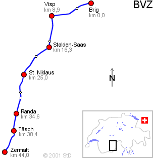 BVZ-Route map