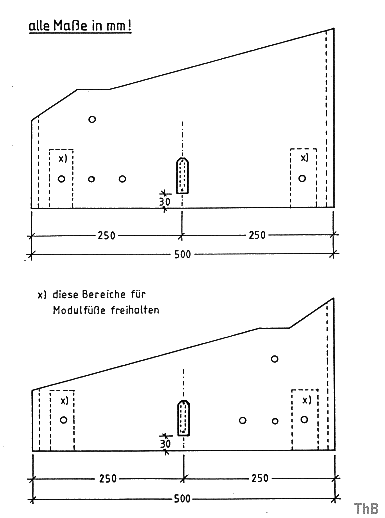 Montageort der Buchsenleisten